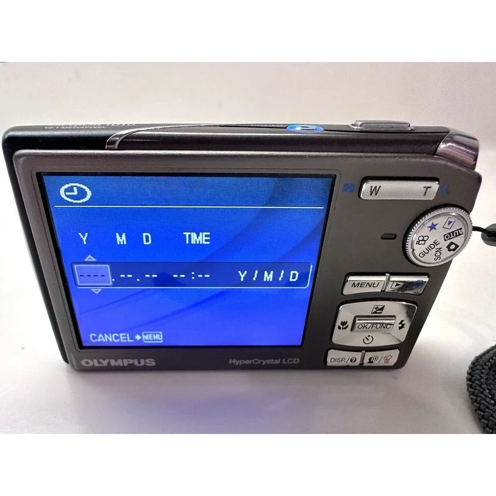 Olympus Stylus 1010 10.1MP Digital Camera Black Charger Battery Fujifilm Card
